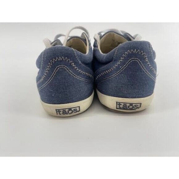 Taos Womens Star Shoes 8.5 Denim blue Sneaker Casual Low Top Lace Up - Picture 6 of 7